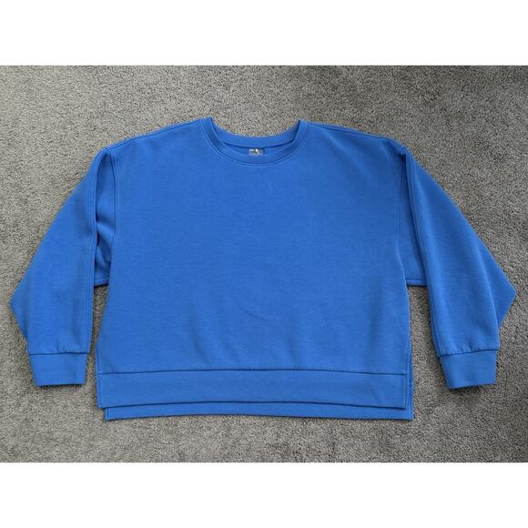 XXL 2X Blue CALIA Carrie Underwood Soft Scuba Crew Neck Sweatshirt Yoga Workout - Picture 9 of 14